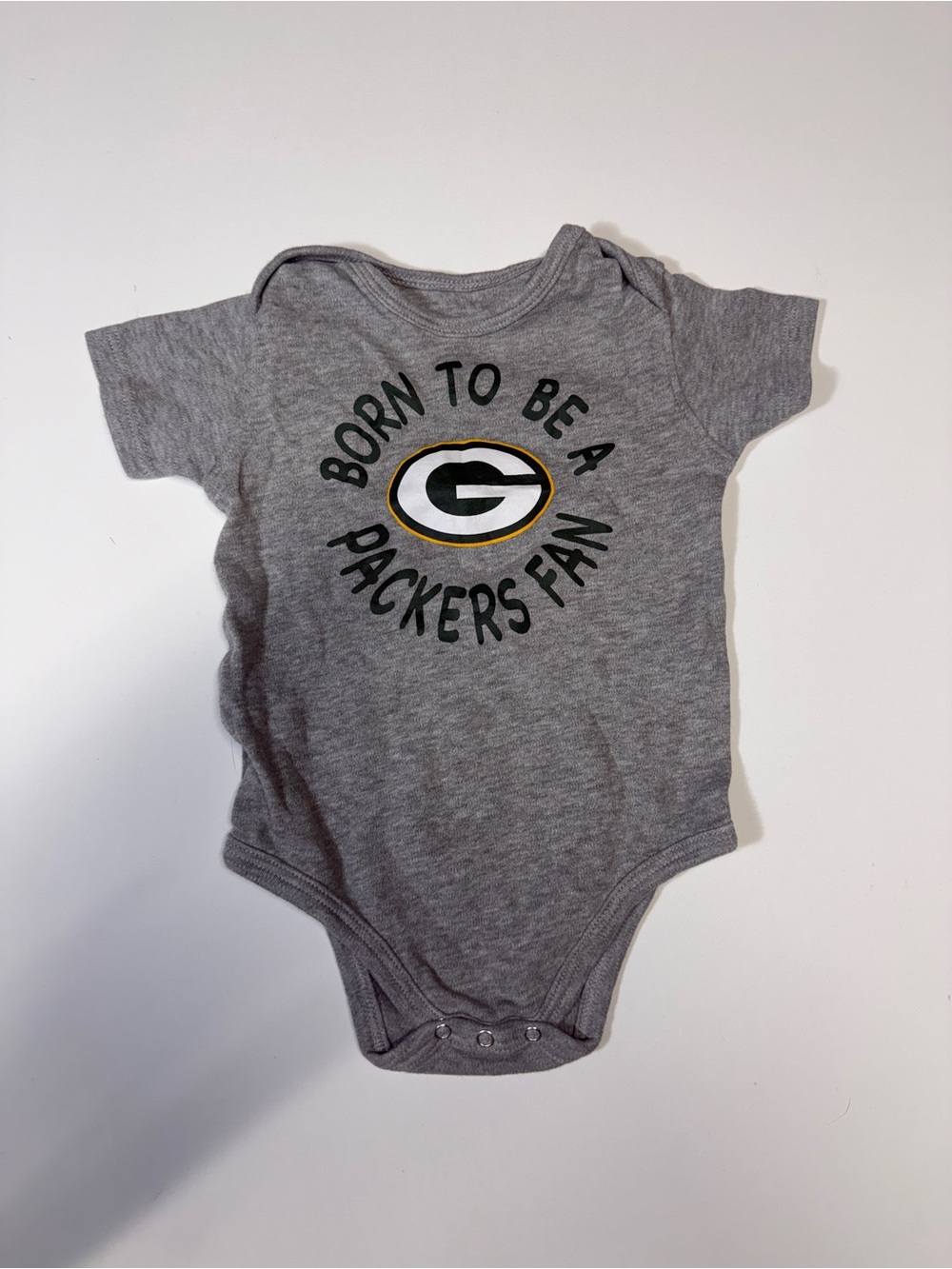 NFL‎ Green Bay Packers Grey Baby One-Piece with Logo